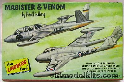 Lindberg 1/140 Magister and Venom - (Two Kits) Cellovision Issue, 428-29 plastic model kit